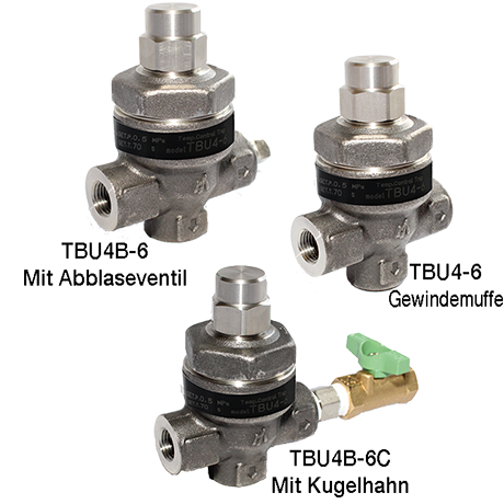 Kondensatableiter Serie TB | Temperatur-kontrollableiter TBU4 / TBU4B/ TBU4B-C
